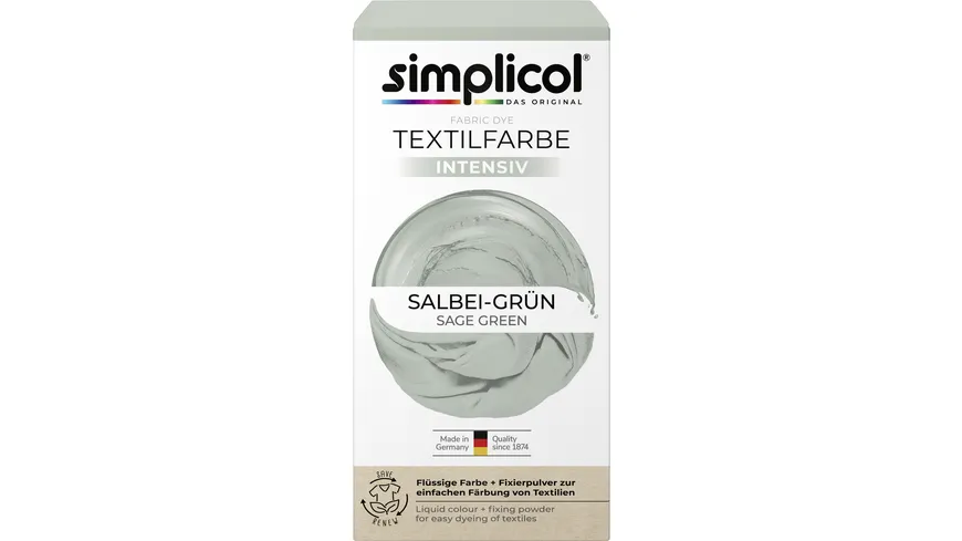 Simplicol Textilfarbe Intensiv Salbei-Grün 150 ml