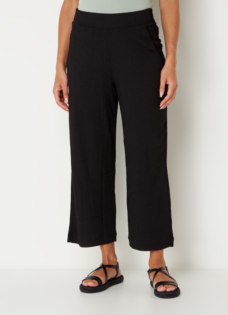 Pantaloni scurți OPUS cu talie înaltă și croi larg
