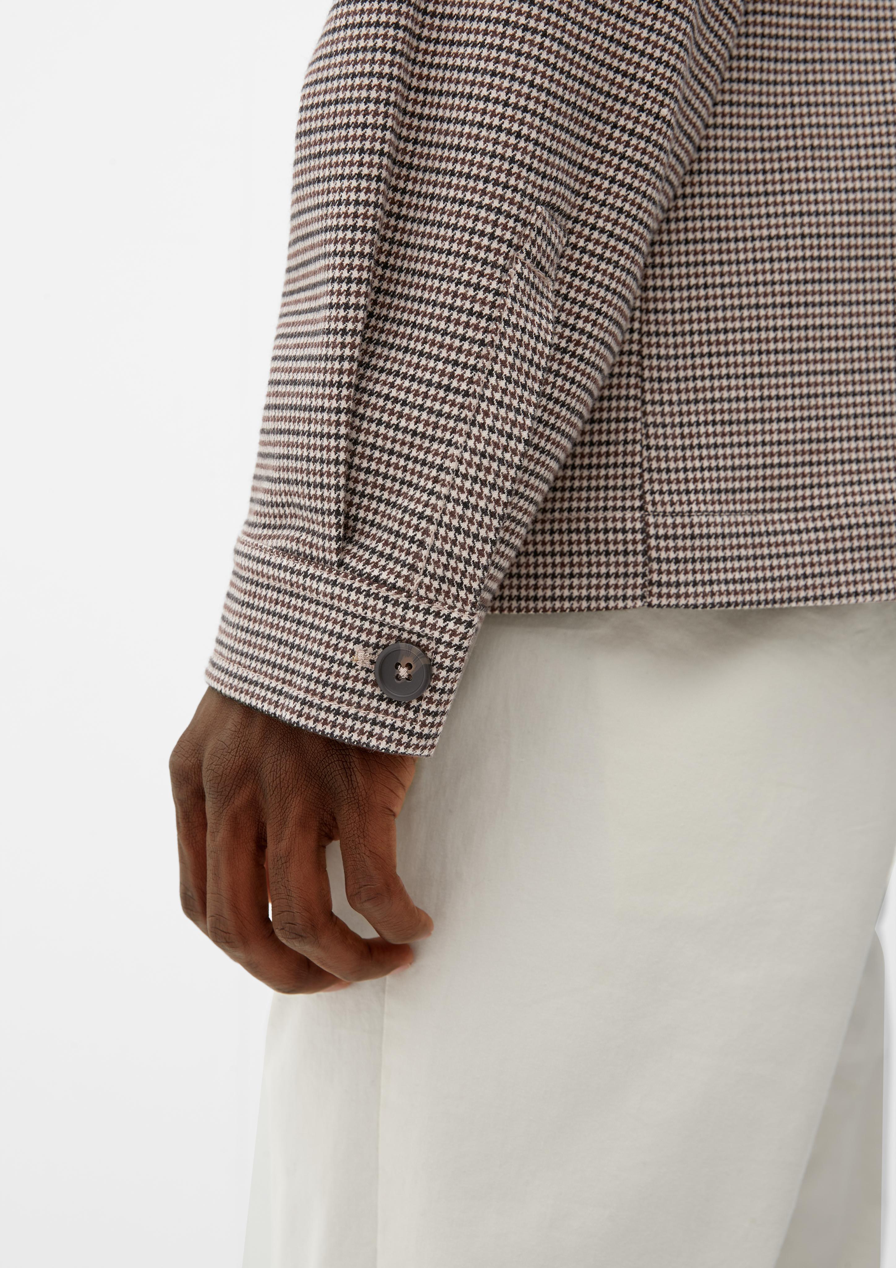 Overshirt mit Hahnentrittmuster  2120622-82N3