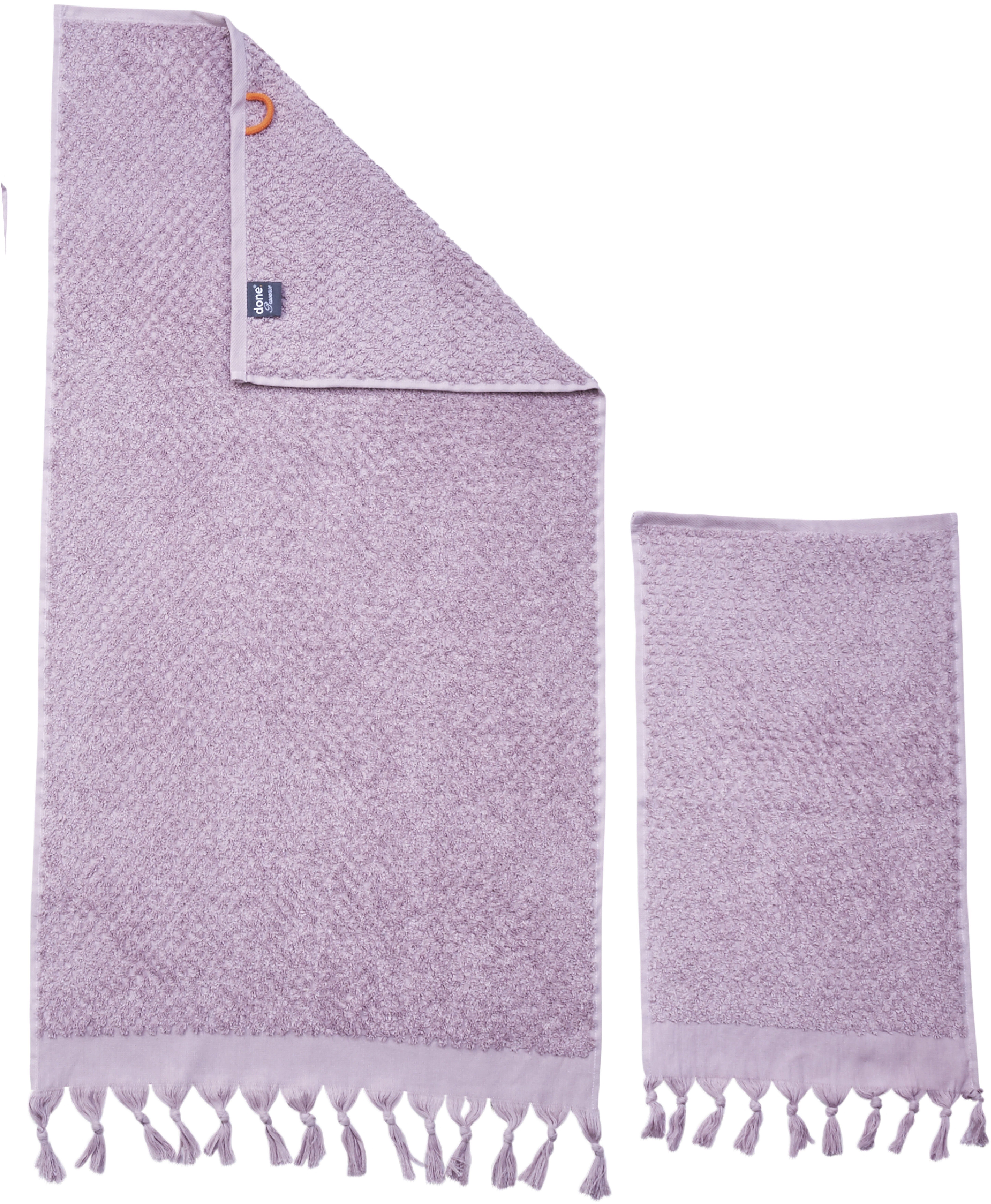 done.® Handtuch Set Provence Honeycomb, Walkfrottier, (Set, 4-tlg), Uni Farben, Waben-Optik, verschiedene Set Varianten erhältlich