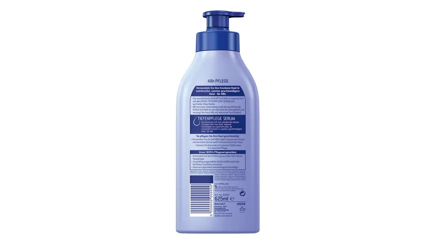 NIVEA Body Verwöhnende Soft Milk 625 ml