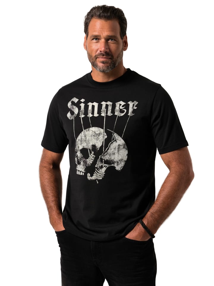JP1880 Kurzarm T-Shirt in schwarz günstig kaufen