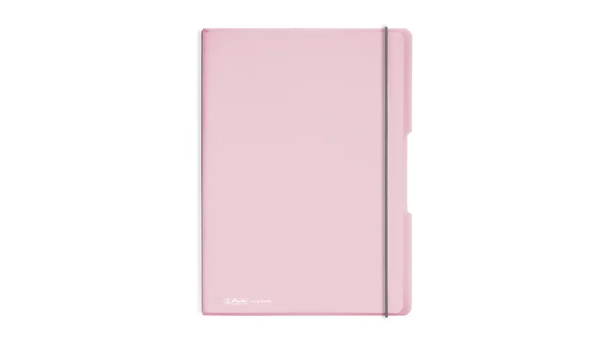 herlitz my.book flex Notizheft A4 Rosé-kariert und liniert