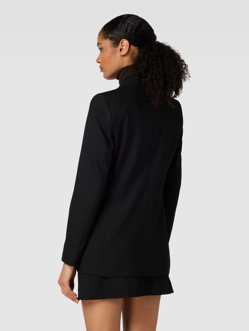 Blazer mit Reverskragen in schwarz