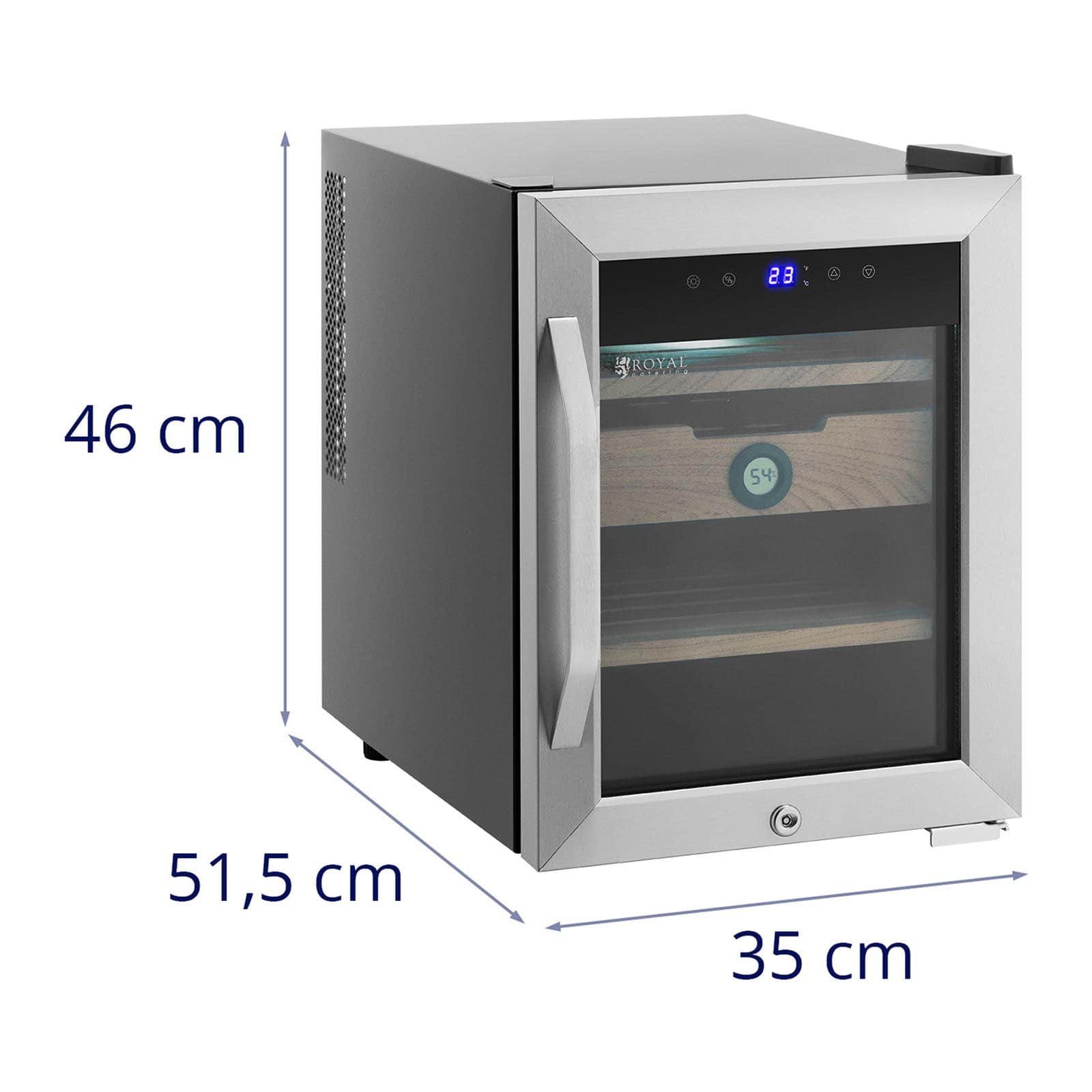Royal Catering Humidor Humidor - für bis zu 250 Zigarren - mit LED-Beleuchtung