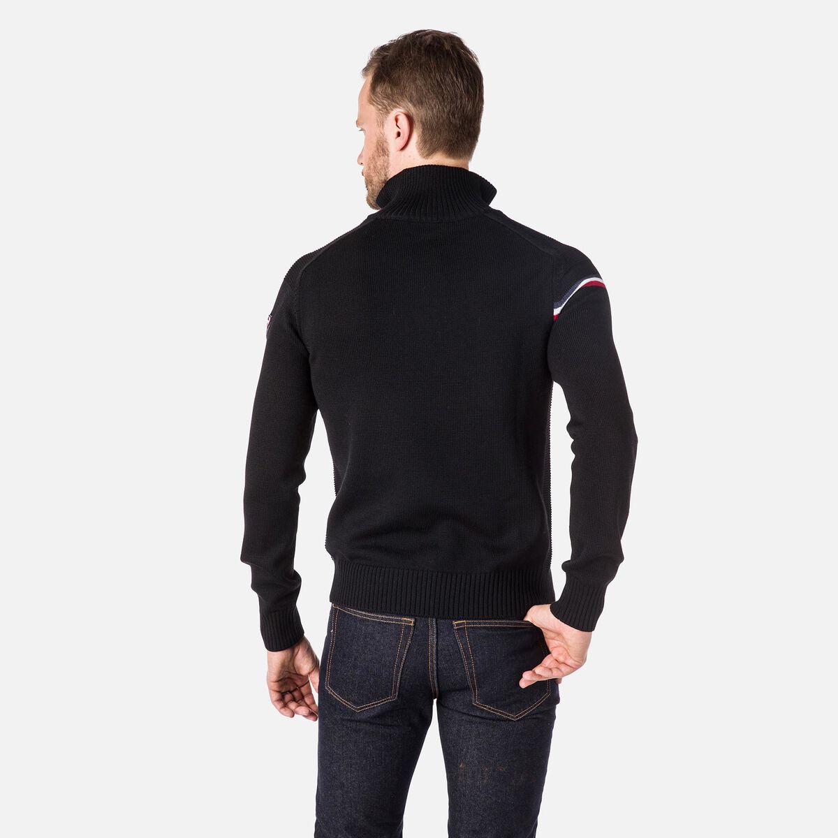Herrenpullover Major mit halbem Reißverschluss