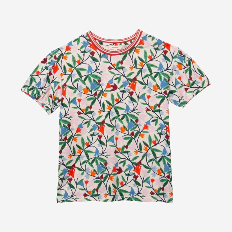 T-shirt fille printanier blanc Catimini