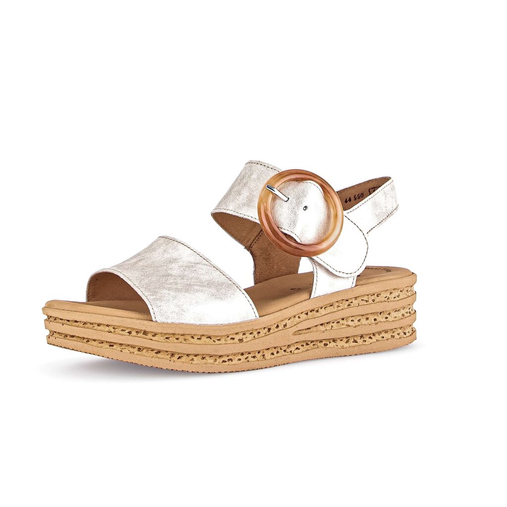 Gabor fashion Riemchensandale gold