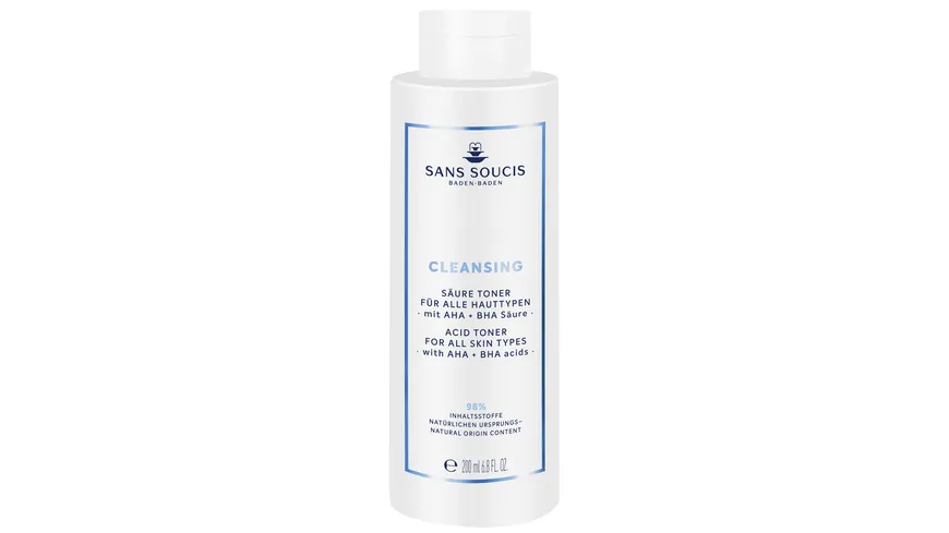 SANS SOUCIS Cleansing Säure Toner mit AHA + BHA Säure 200 ml