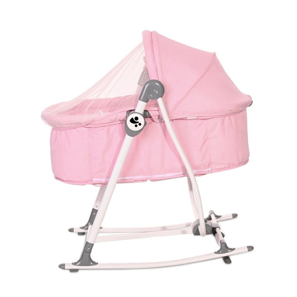 Lorelli Babywippe Babywiege Alicante 2 in 1, Babywippe, Moskitonetz, Sonnendach, Gurt