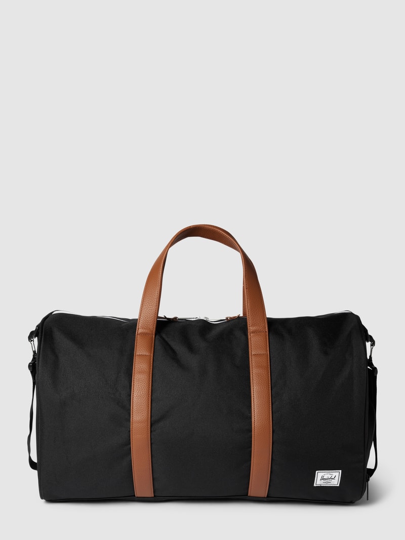 Weekender mit Label-Detail Modell 'Novel' in schwarz