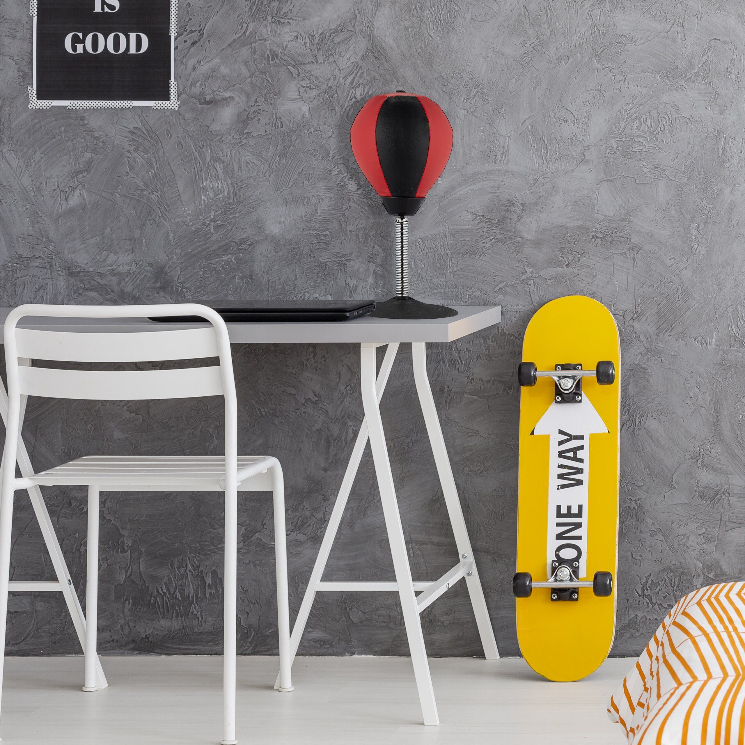 relaxdays Punchingball Tisch Boxsack