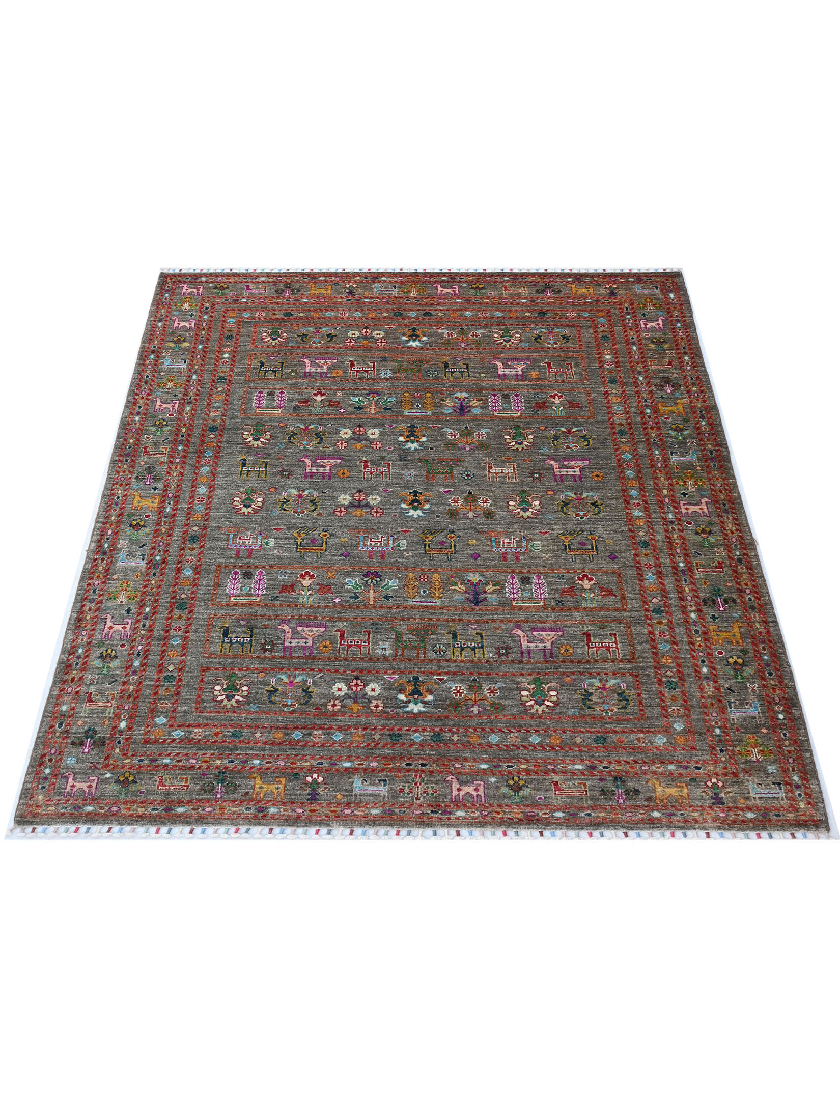 Chobi Schal ca. 153 x 199 cm, Unikat / Einzelstück