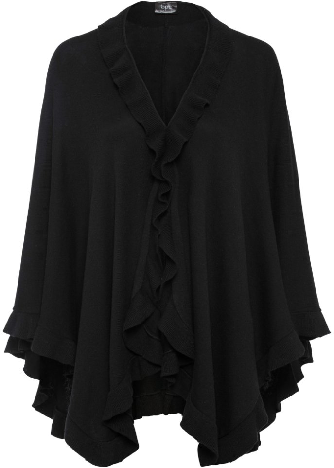 Poncho mit Kaschmiranteil