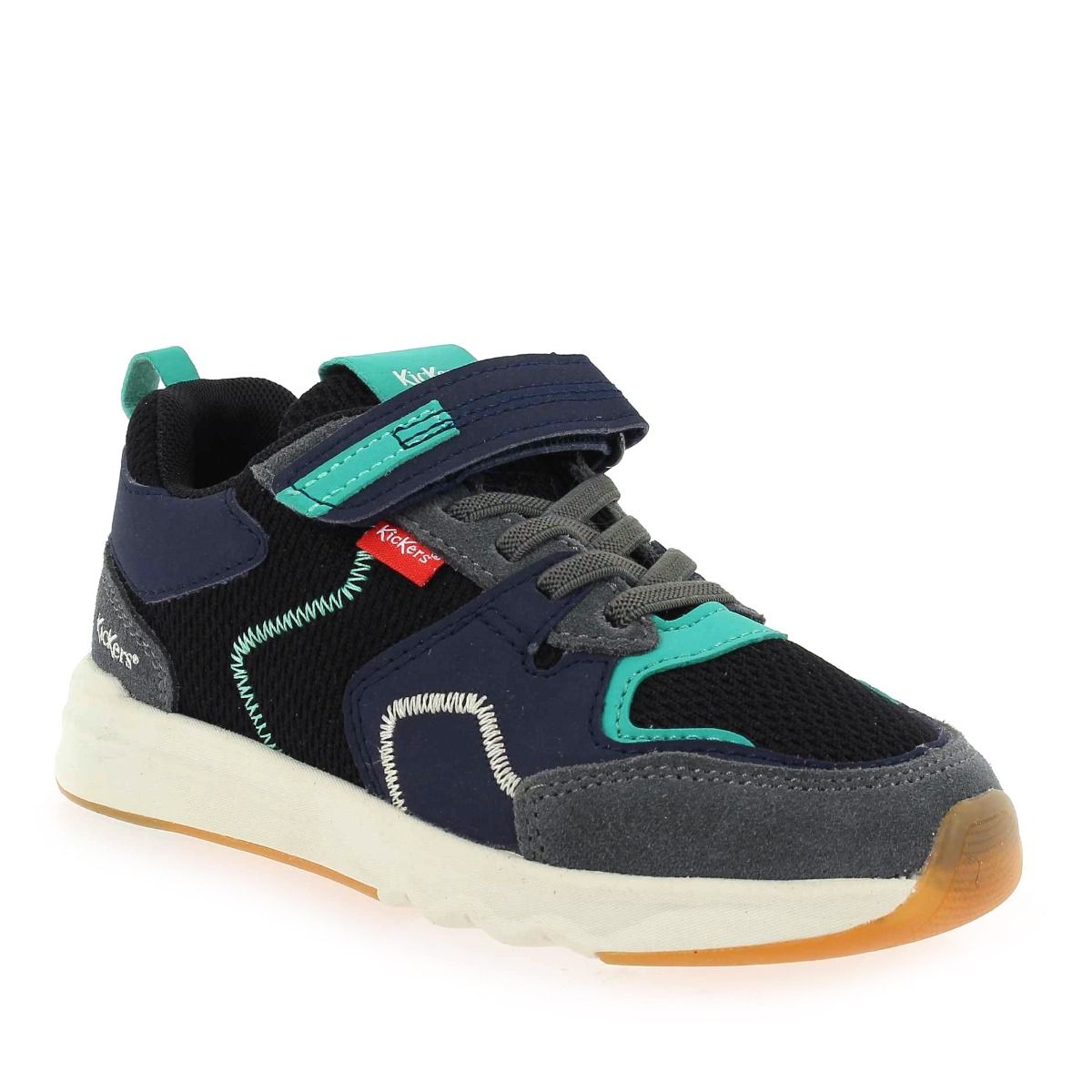 Kickers  KNAKK H20 - Noir vert