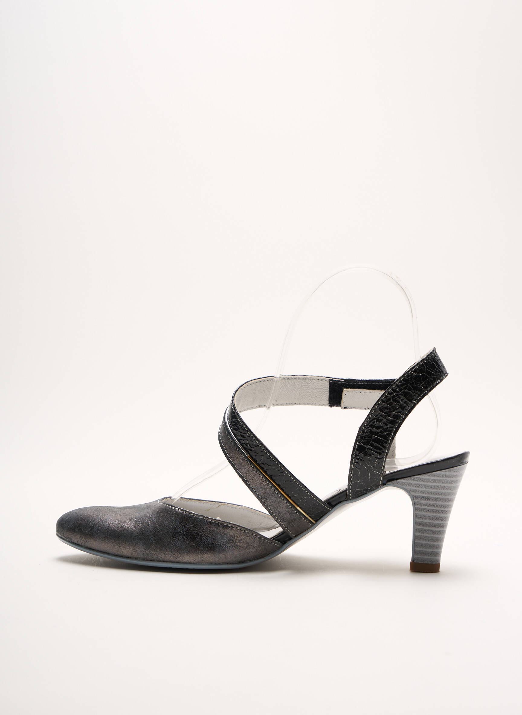 Un Tour En Ville Sandales Nu Pieds Femme couleur gris