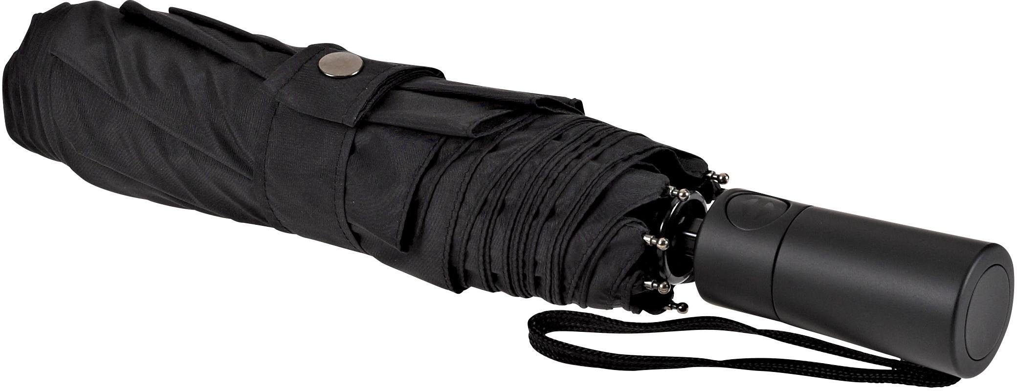EuroSCHIRM® Taschenregenschirm Automatik 3020, schwarz