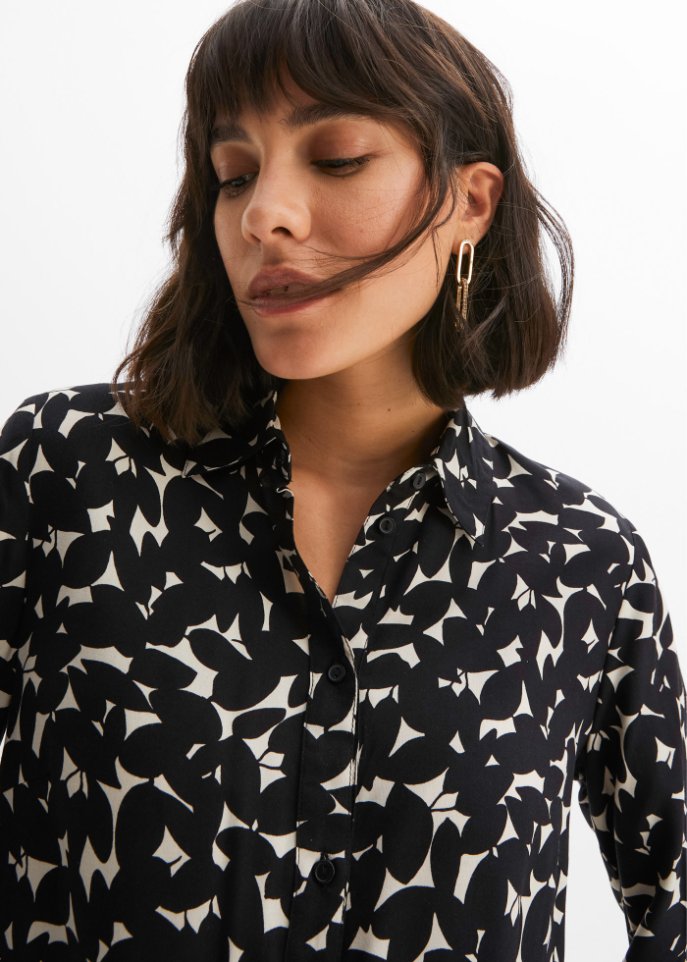 Bluse mit 3/4-Arm