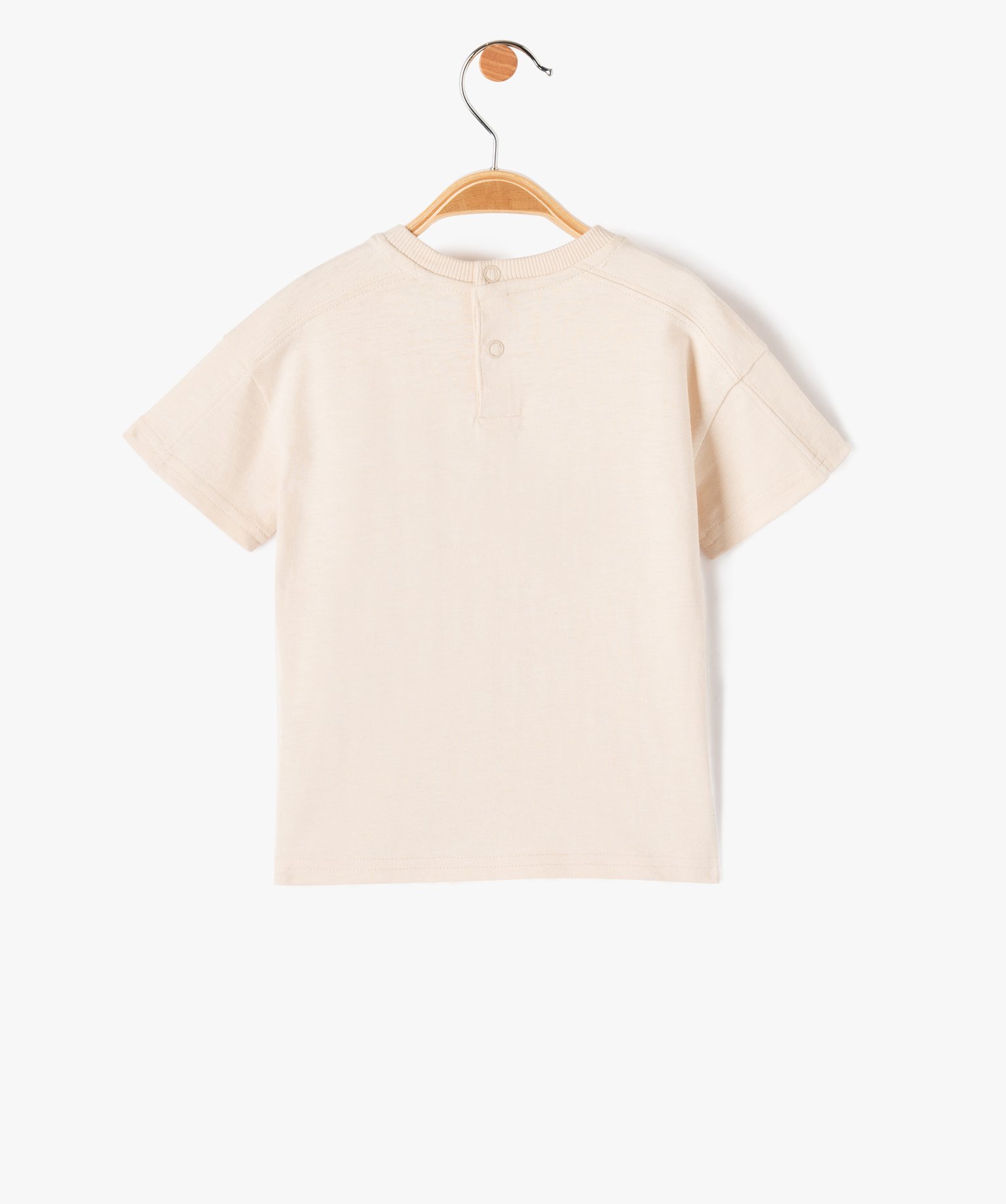Tee-shirt bébé Garçon à manches courtes et imprimé en r... ecru | GEMO