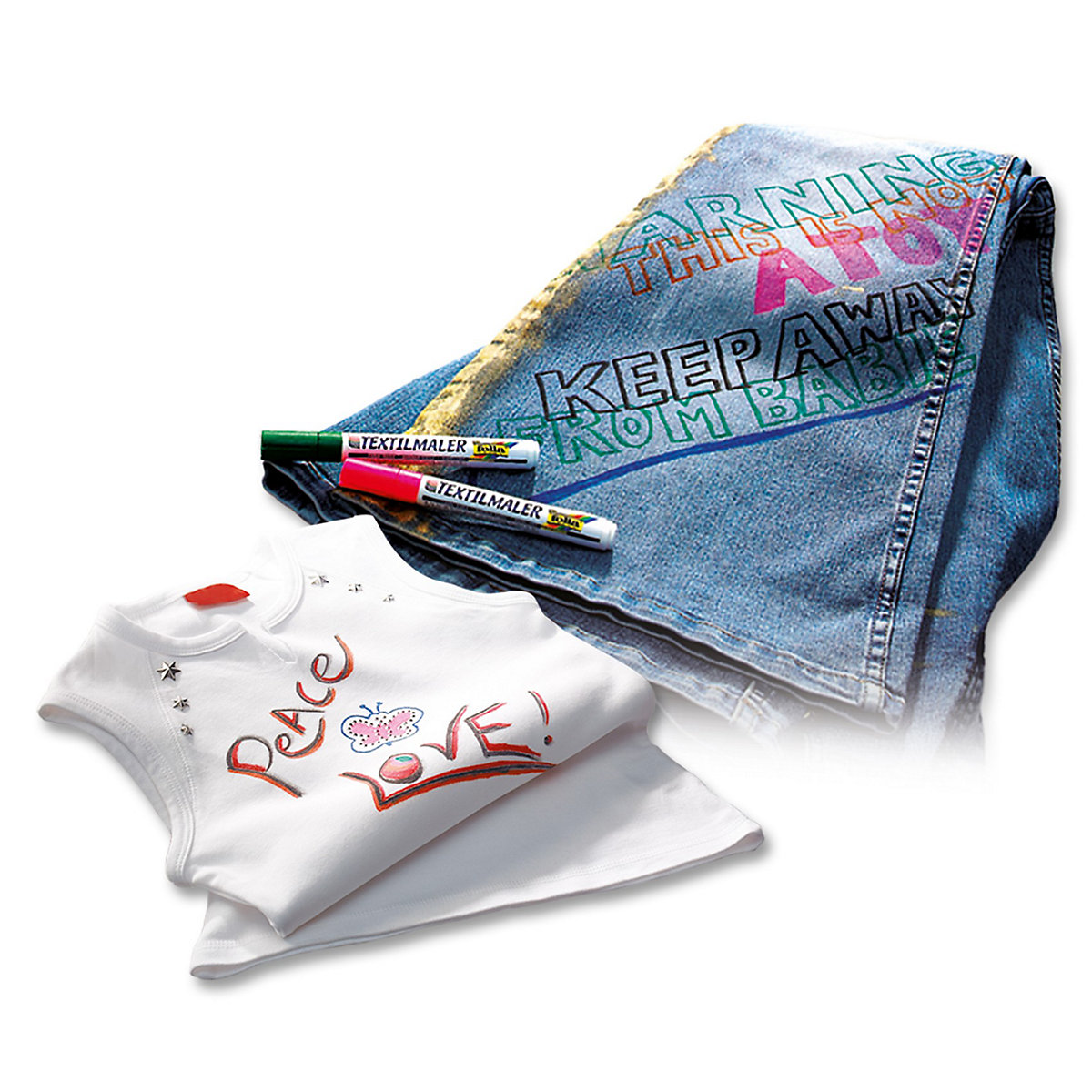 Textilmaler, 12 Farben