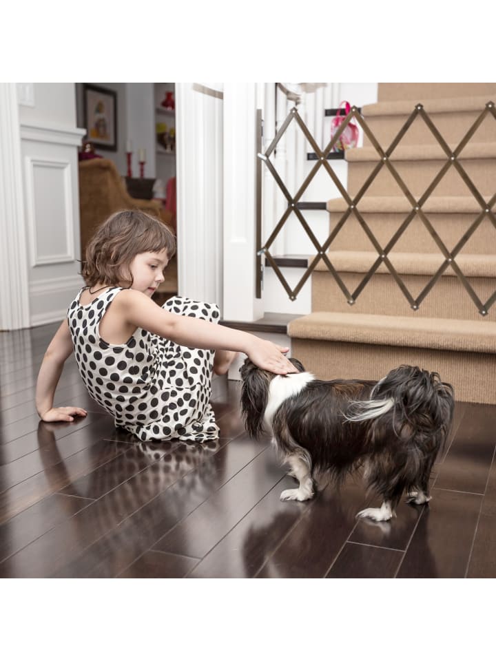 relaxdays Hundeabsperrgitter in Braun - (B)118 x (H)69 cm günstig kaufen onesize