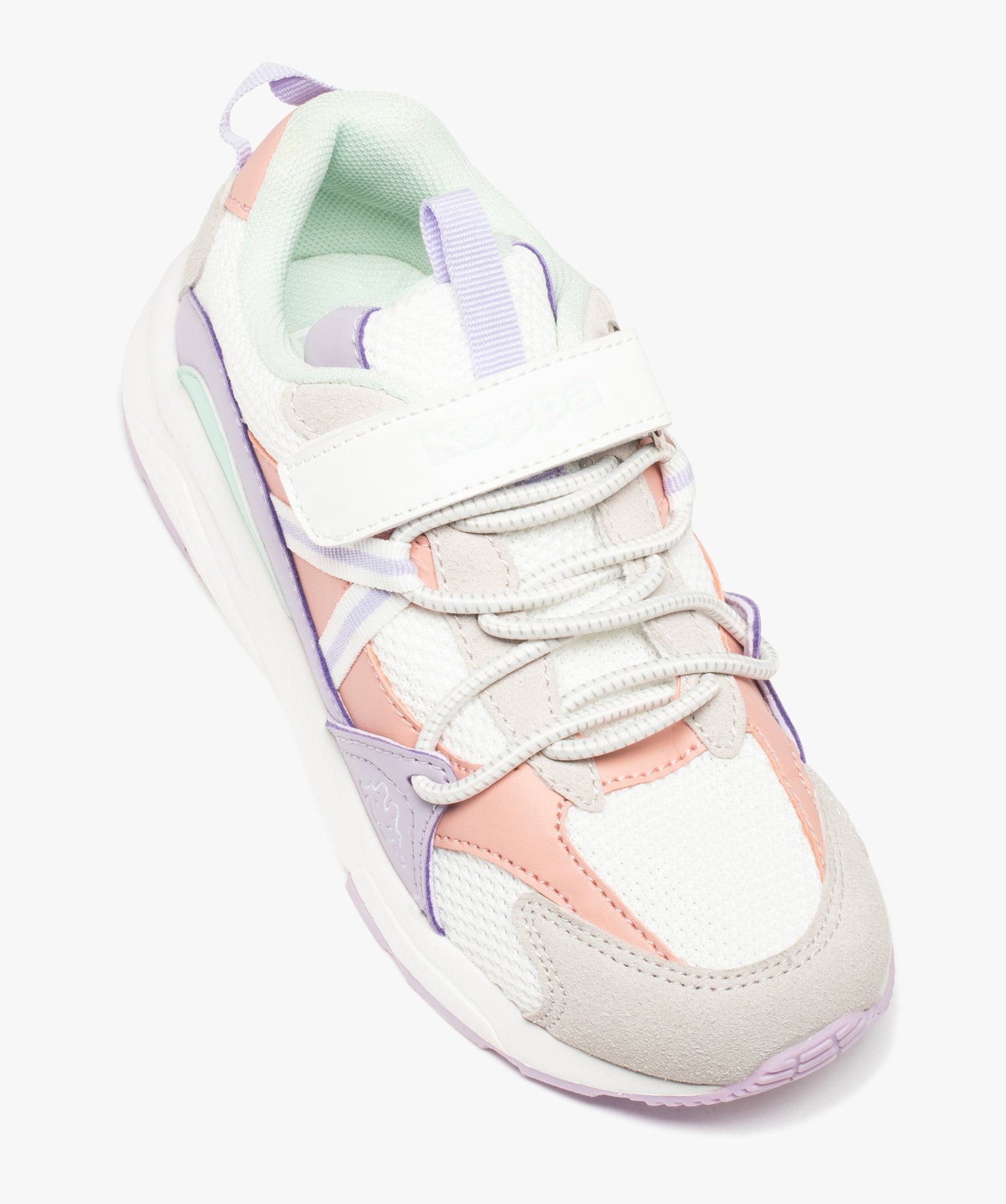 Baskets fille running multi-matières - Kappa blanc | GEMO