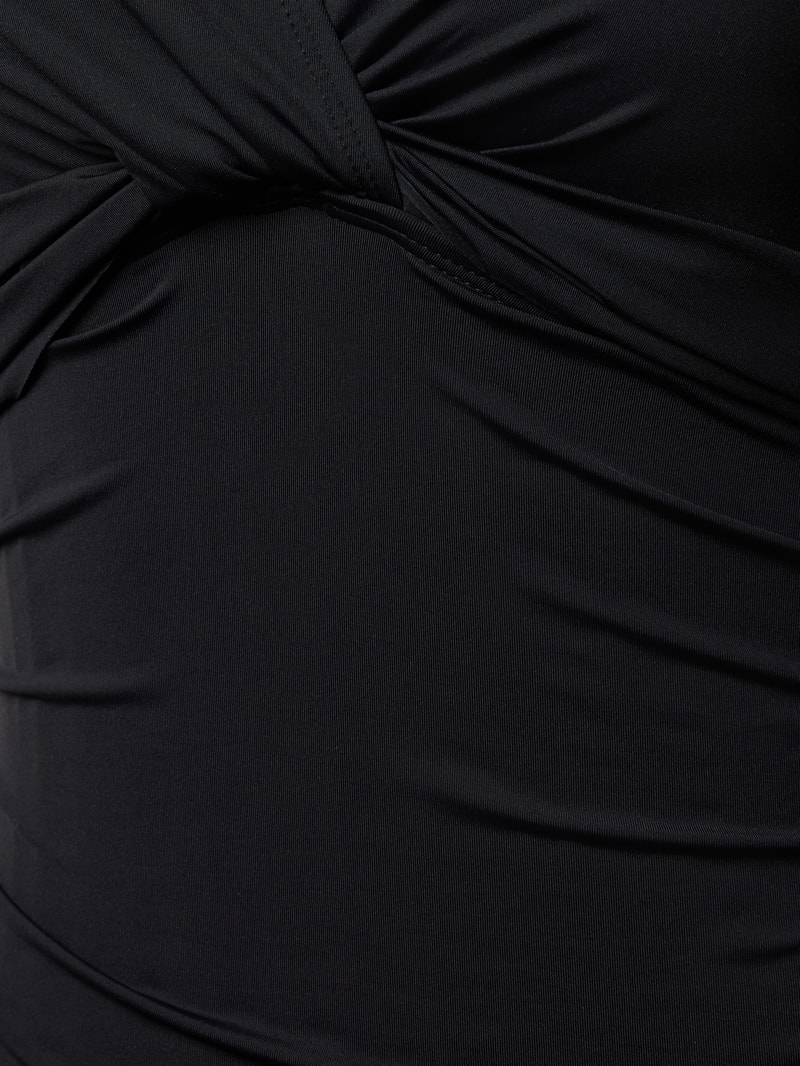 Badeanzug mit herausnehmbaren Cups in schwarz