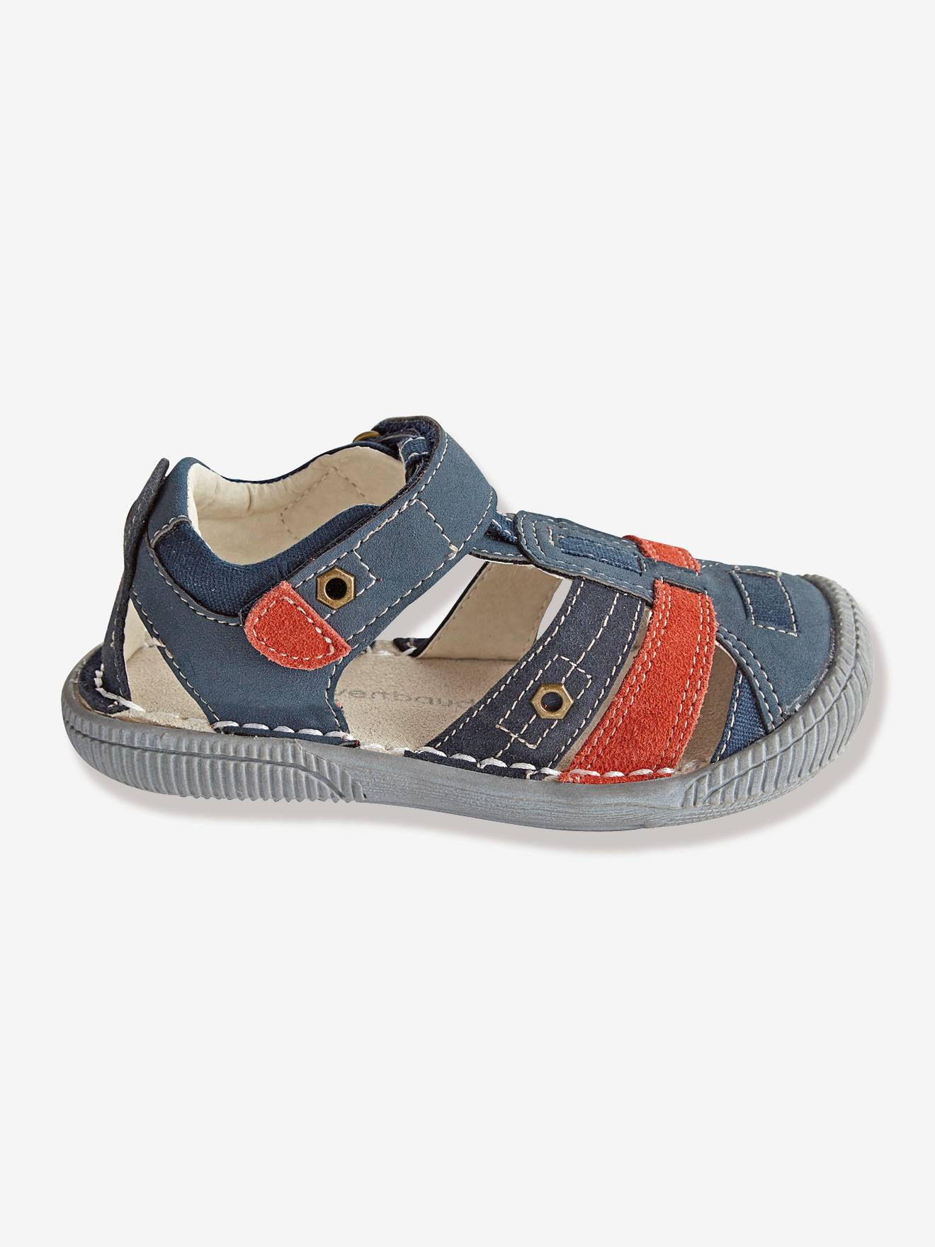 Sandales garçon spécial maternelle gris