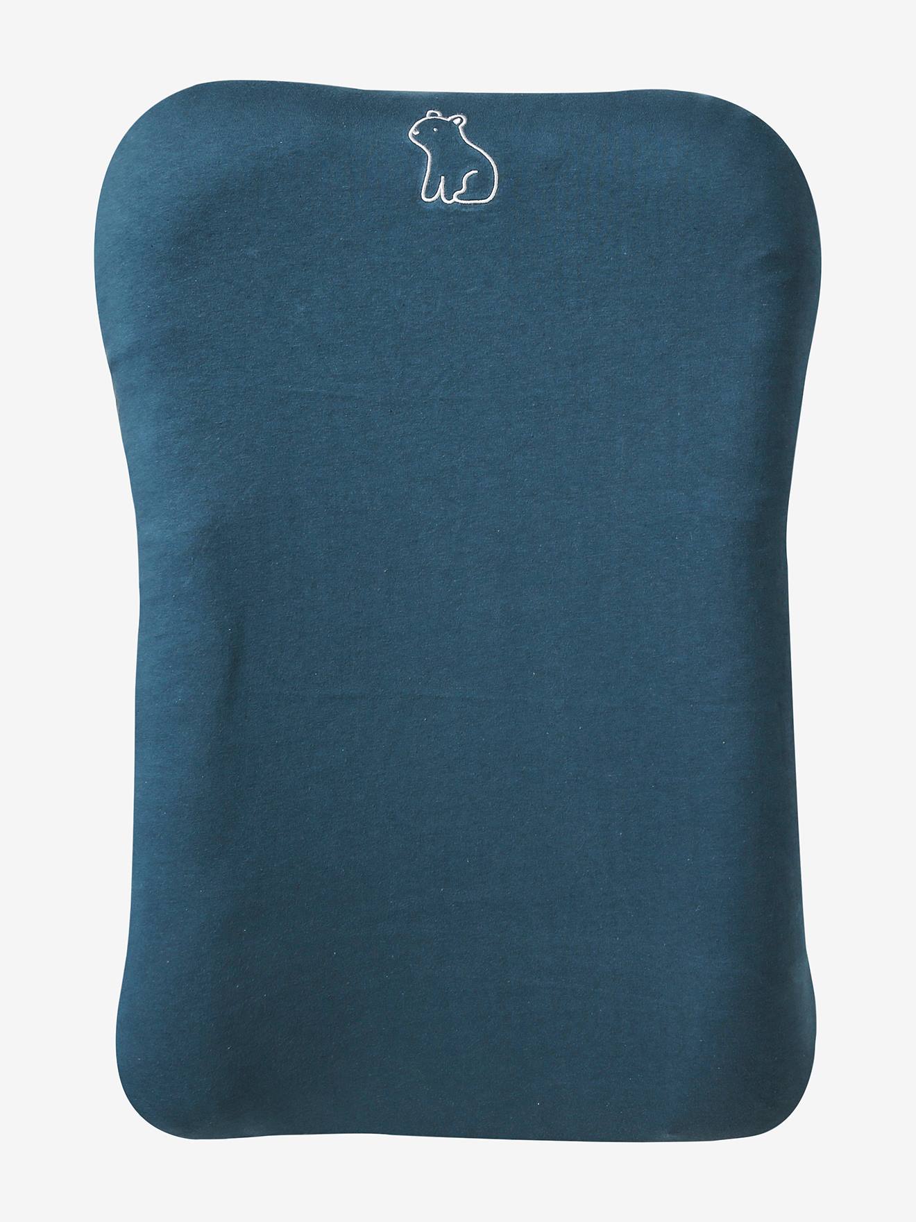 Vertbaudet 3er-Set Jersey-Schonbezüge für Baby Wickelauflage - pack graublau waldfreunde