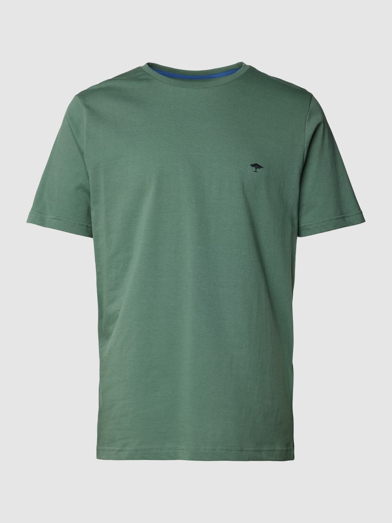 T-Shirt mit Rundhalsausschnitt in schilf