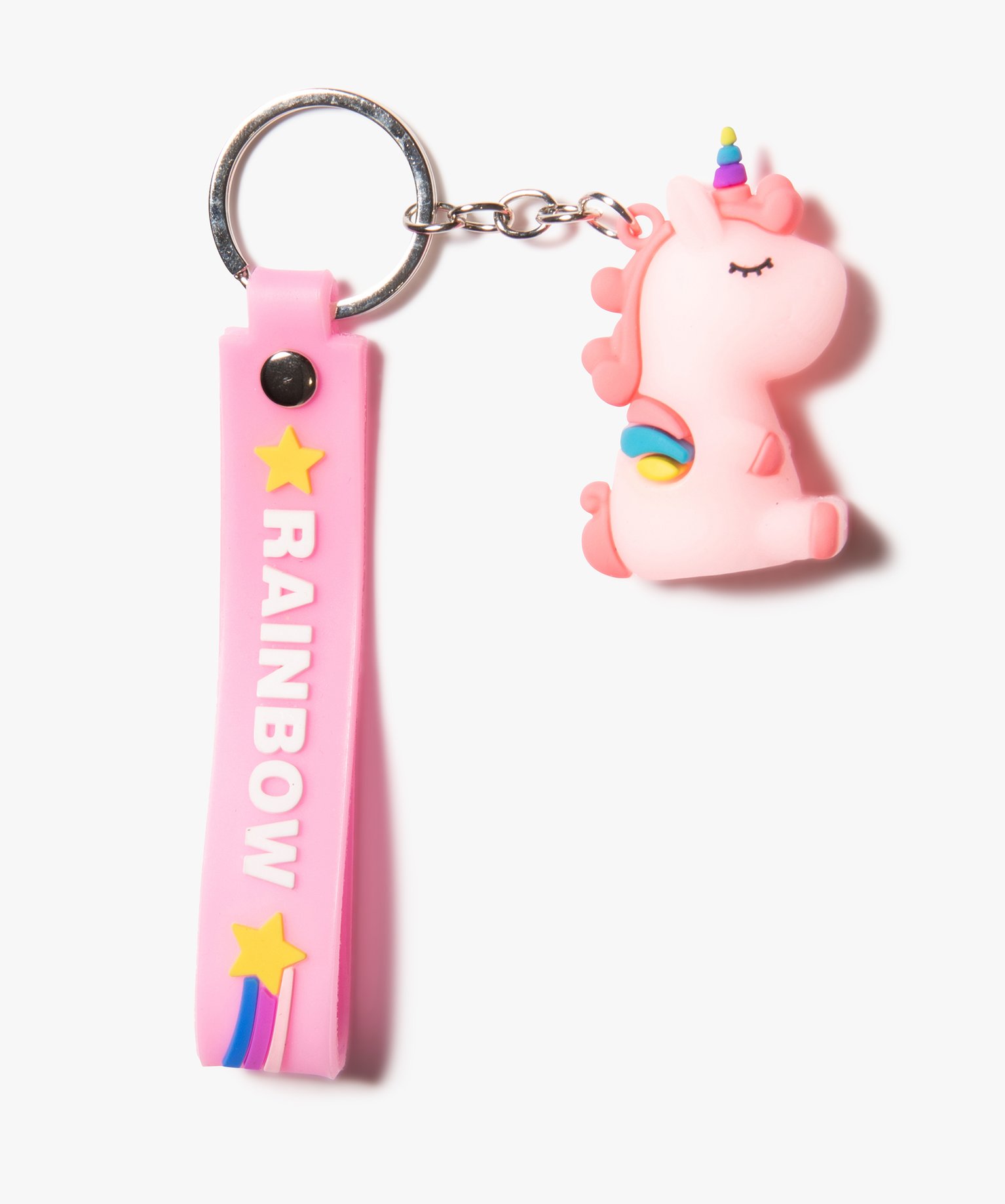 Porte-clé enfant avec dragonne et licorne rose | GEMO