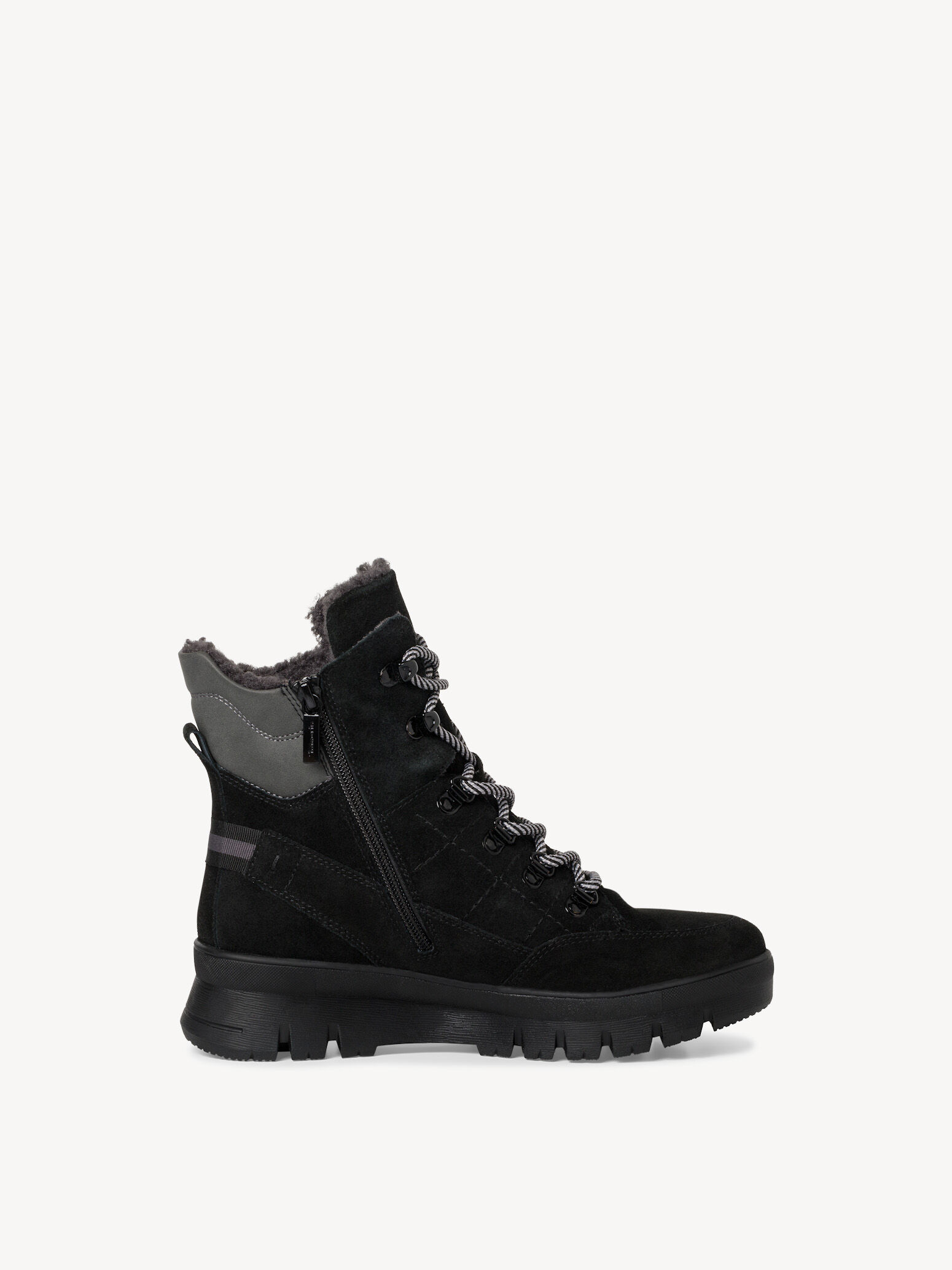 Bottine en cuir - noir