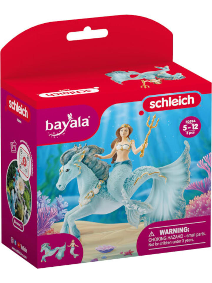 Schleich Spielfigur Bayala Meerjungfrau-Eyela auf Unterwasserpferd, 5-12 Jahre günstig kaufen onesize
