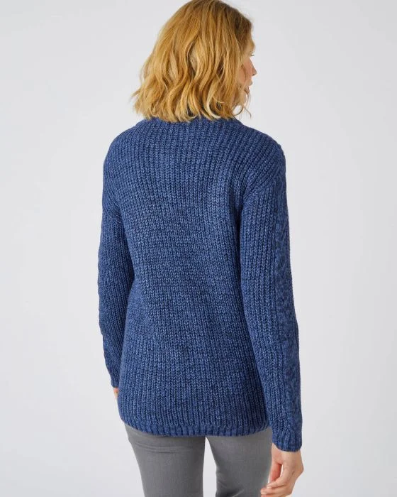 Cardigan en maille perlée et torsadée Thermolactyl