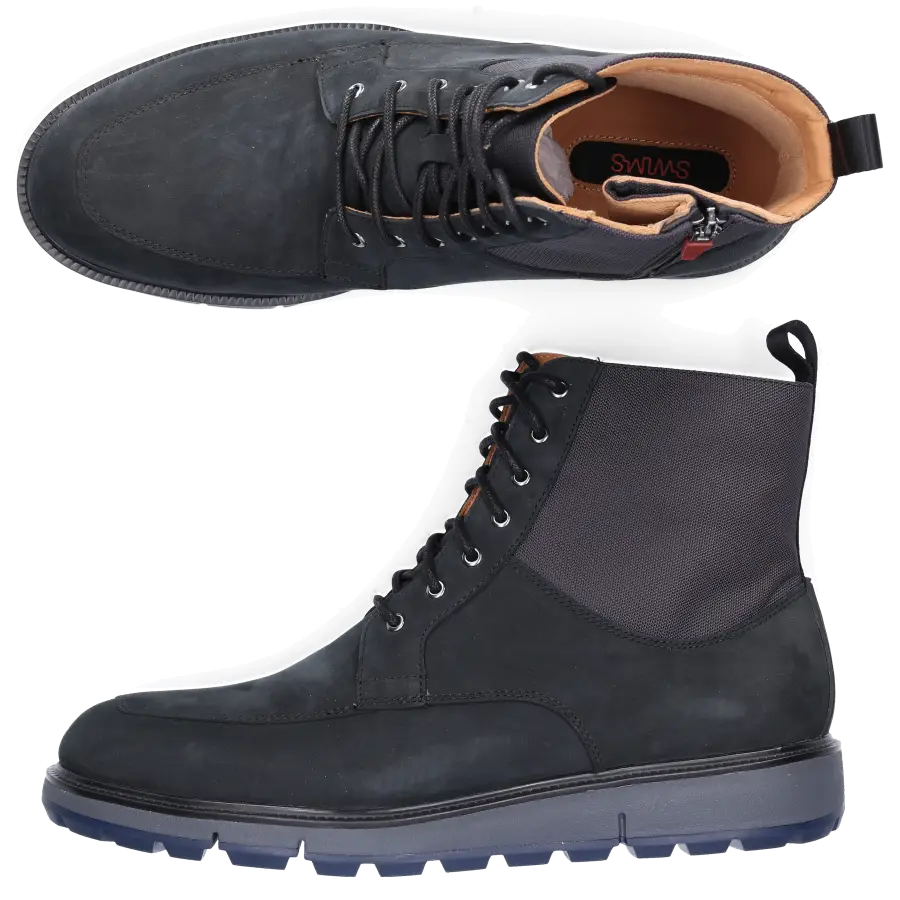 Swims - Schnürschuhe MOTION COUNTRY BOOT Veloursleder - schwarz