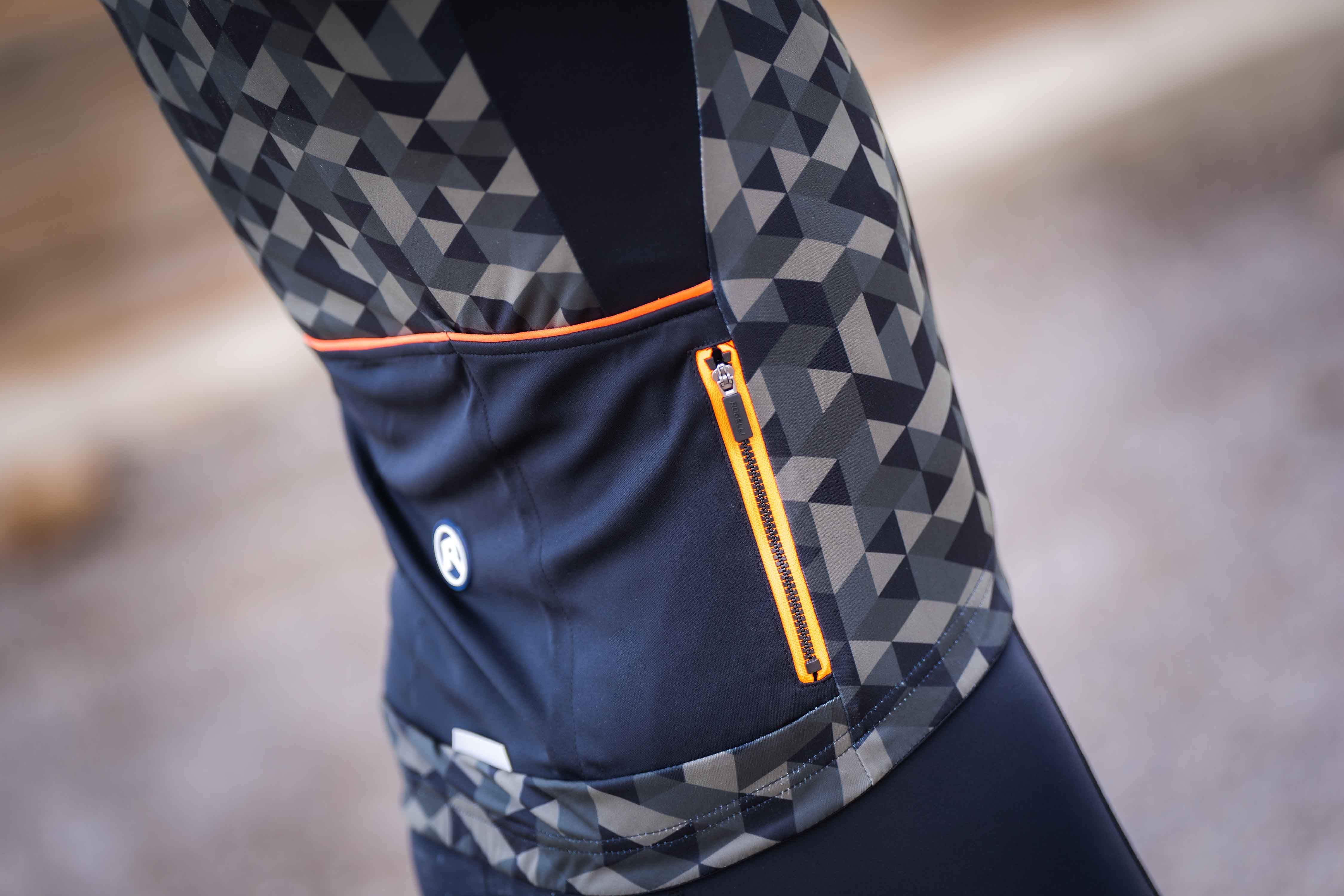 Rogelli Rubik Grün/Orange Herren Radtrikot Kurzarm