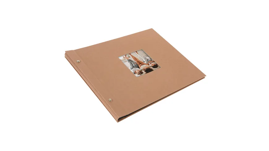 goldbuch Schraubalbum Bella Vista Haselnuss, 39x31cm, 40 schwarze Seiten - erweiterbar