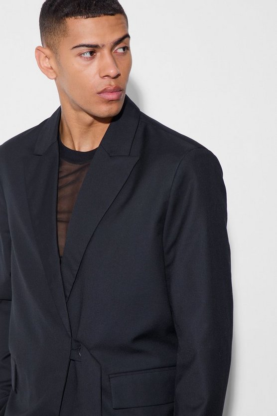 Oversize Blazer mit Träger-Detail