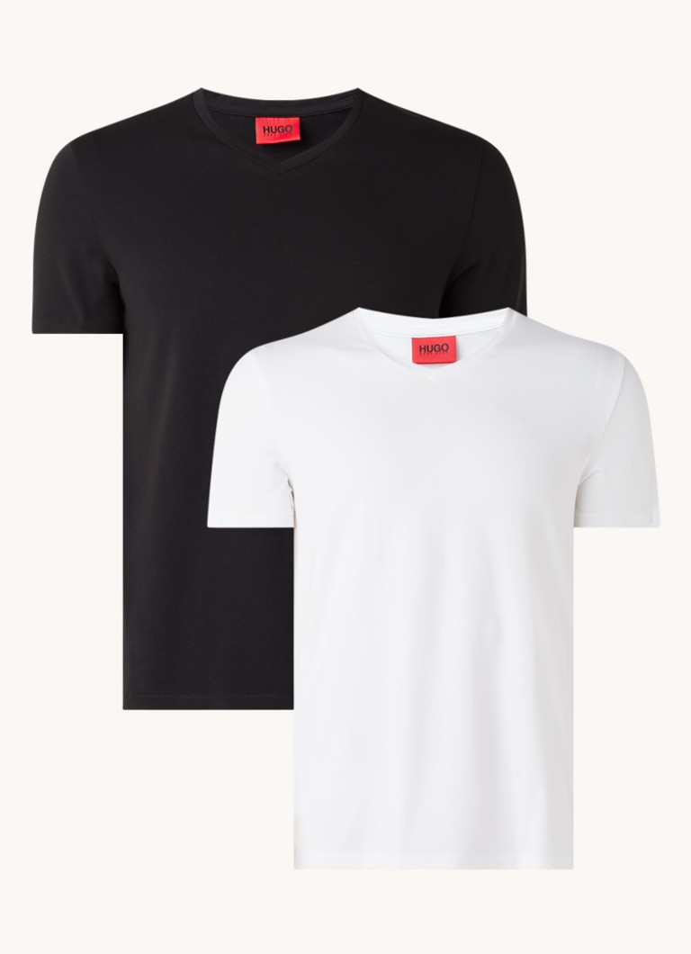 HUGO BOSS V-neck T-shirt in 2-pack