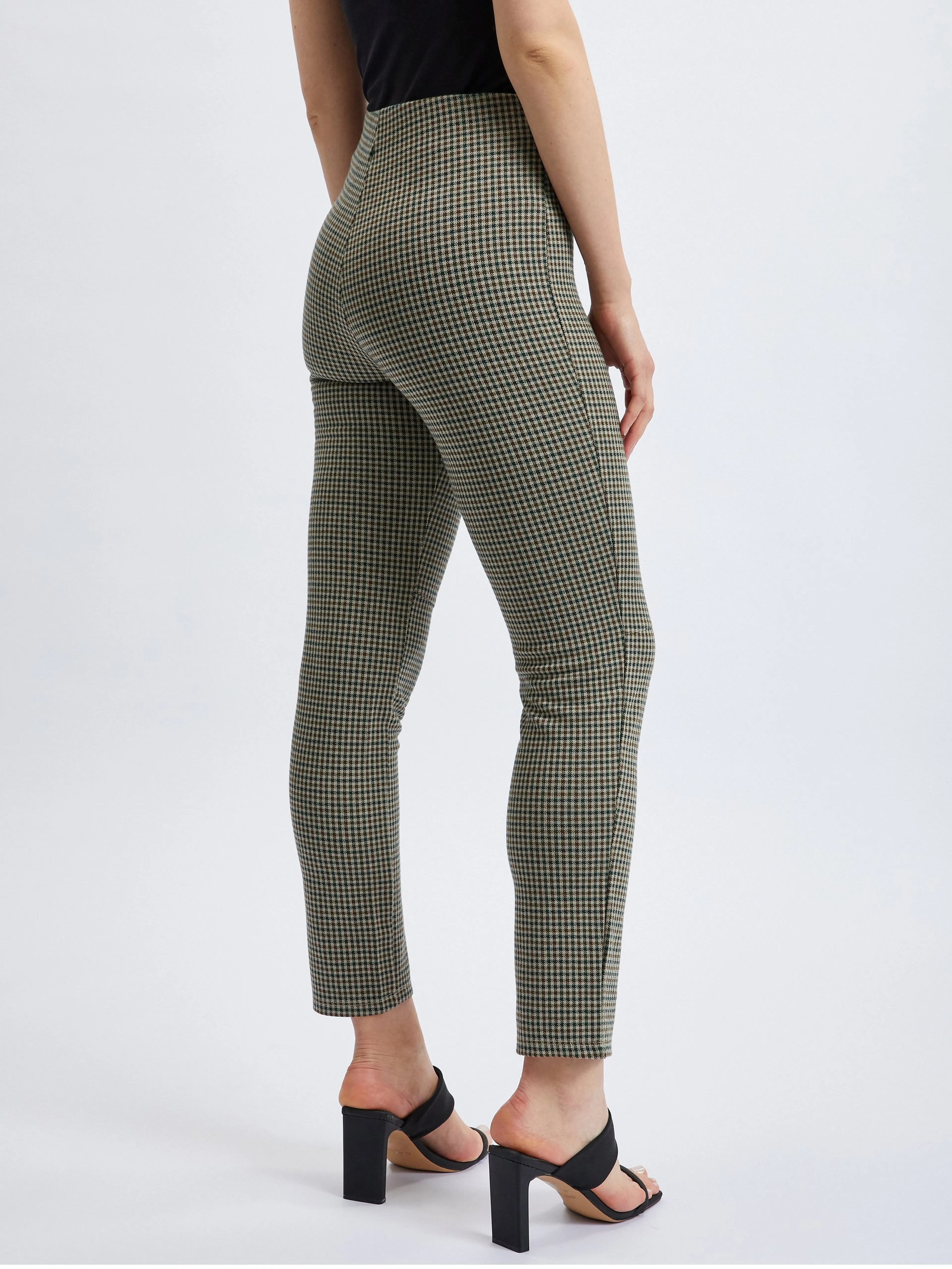 Grün karierte Damenhose ORSAY