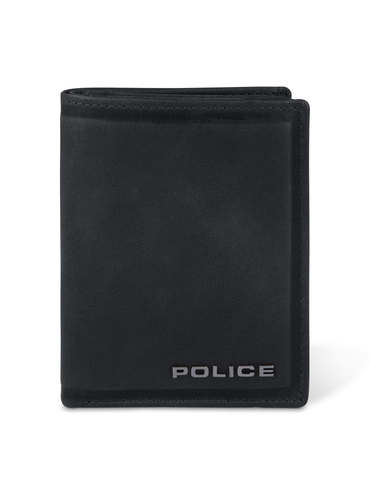 Police Geldbörse Leder 9 cm in black günstig kaufen onesize