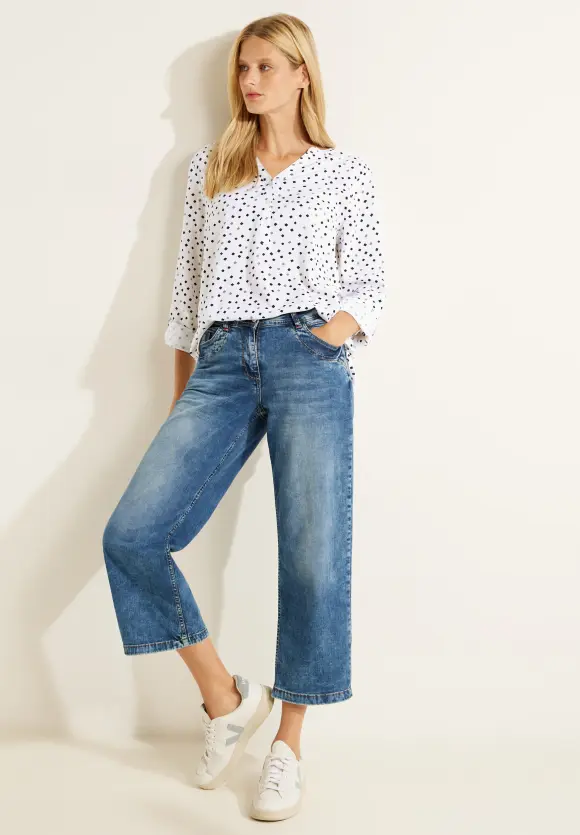CECIL Bluse mit Punktemuster