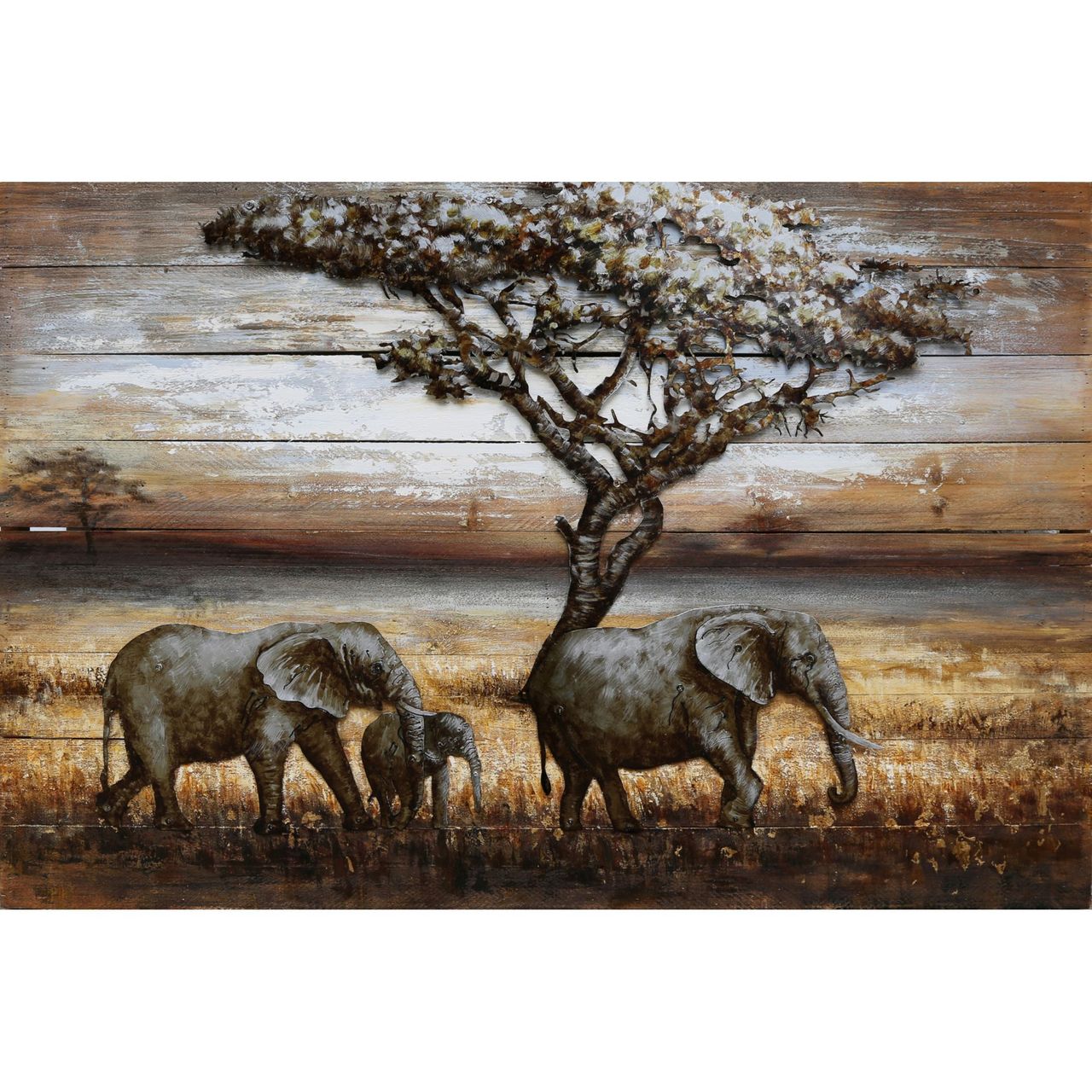 INTERIA Home&Living 3D Metallbild Elefanten