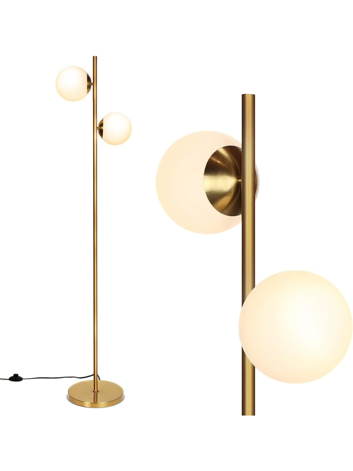 COSTWAY Stehlampe 2-flammig E27 in Gold günstig kaufen onesize