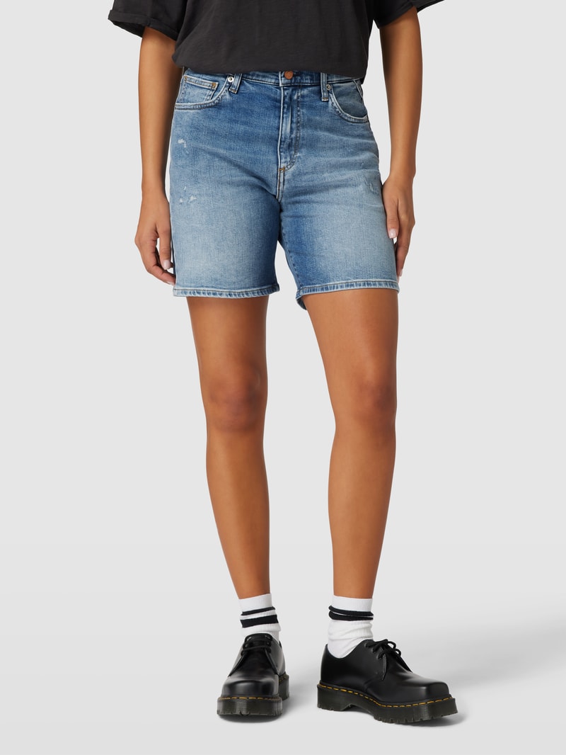 Jeansshorts im Destroyed-Look Modell 'SHIRBEY' in blau