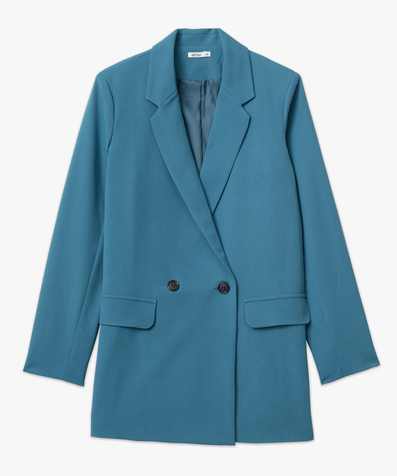 Veste blazer fermeture croisée femme bleu | GEMO