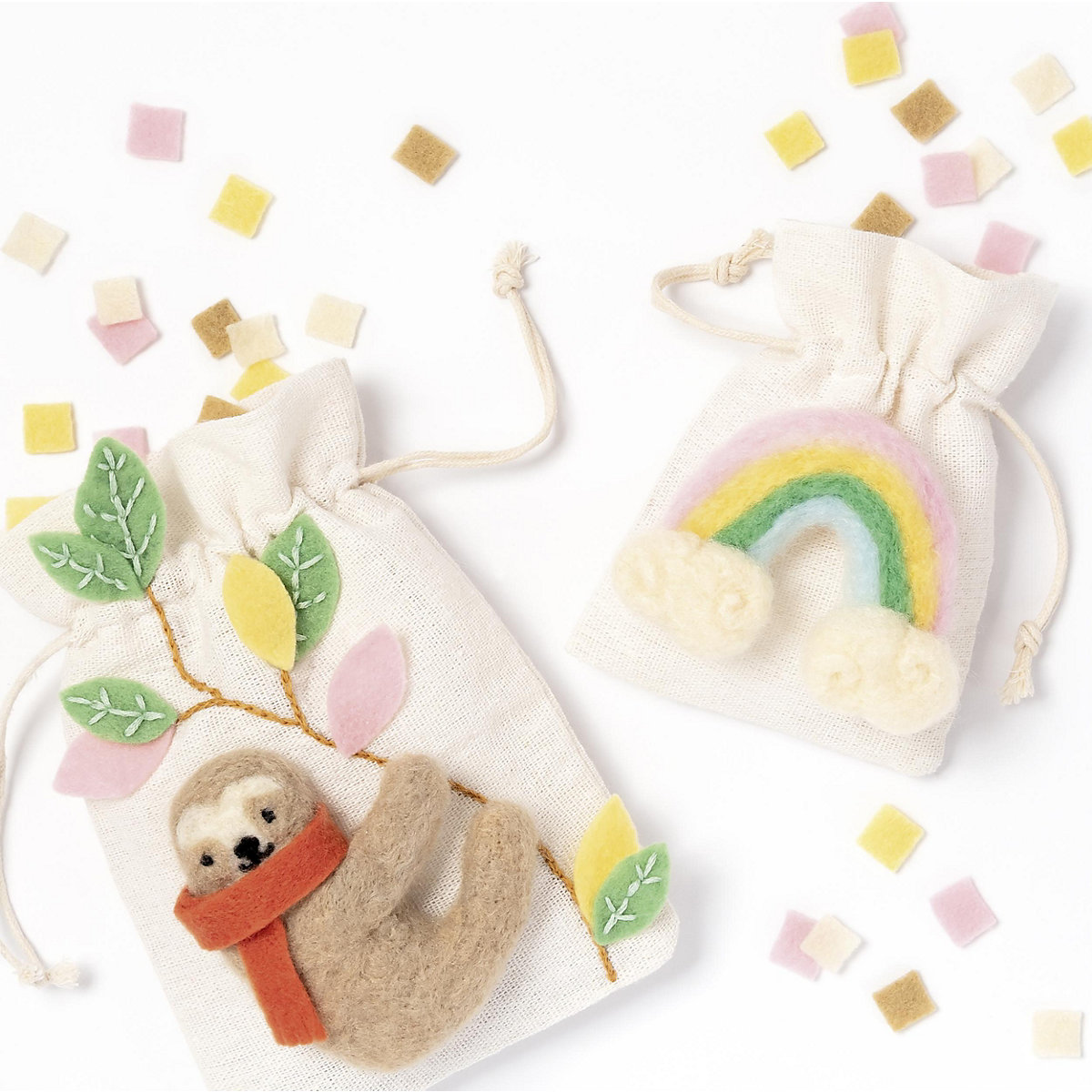 Filz DIY-Box Rainbow Edition, 36-tlg.