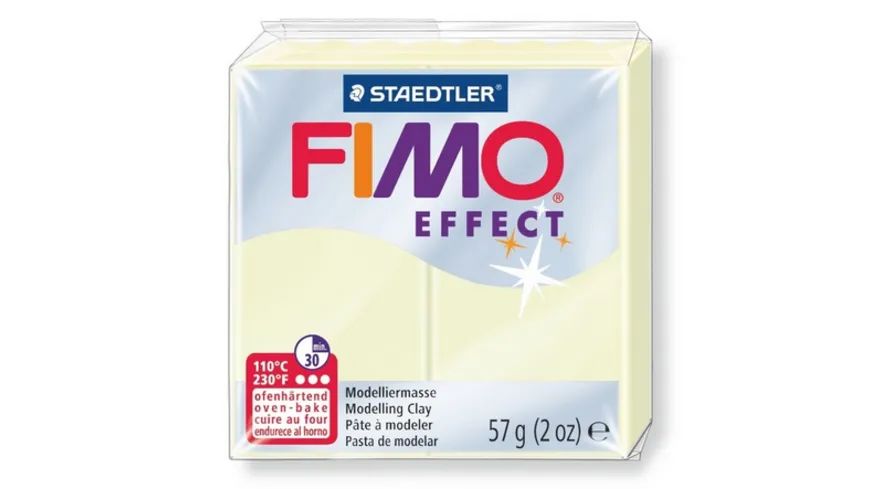 STAEDTLER - Fimo effect Ofenhärtende Modelliermasse nachtleuchtend 57 g