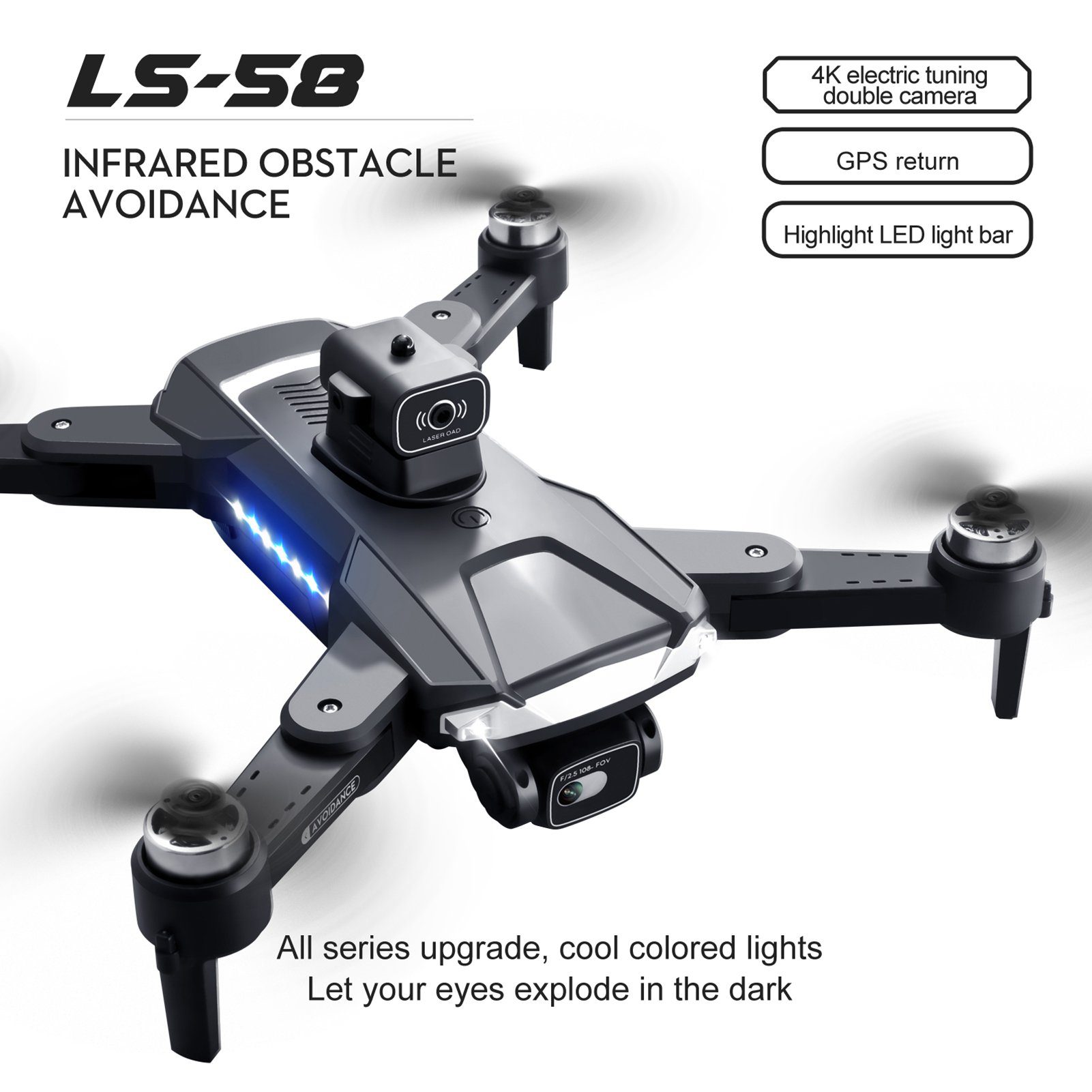 Rutaqian Drohne mit Kamera 4K,RC Quadcopter für Jungen Mädchen Anfänger Drohne