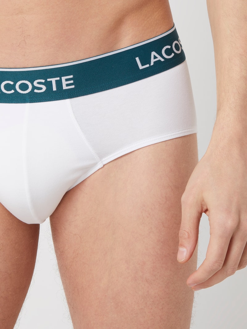 Slip mit Stretch-Anteil im 3er-Pack in weiß